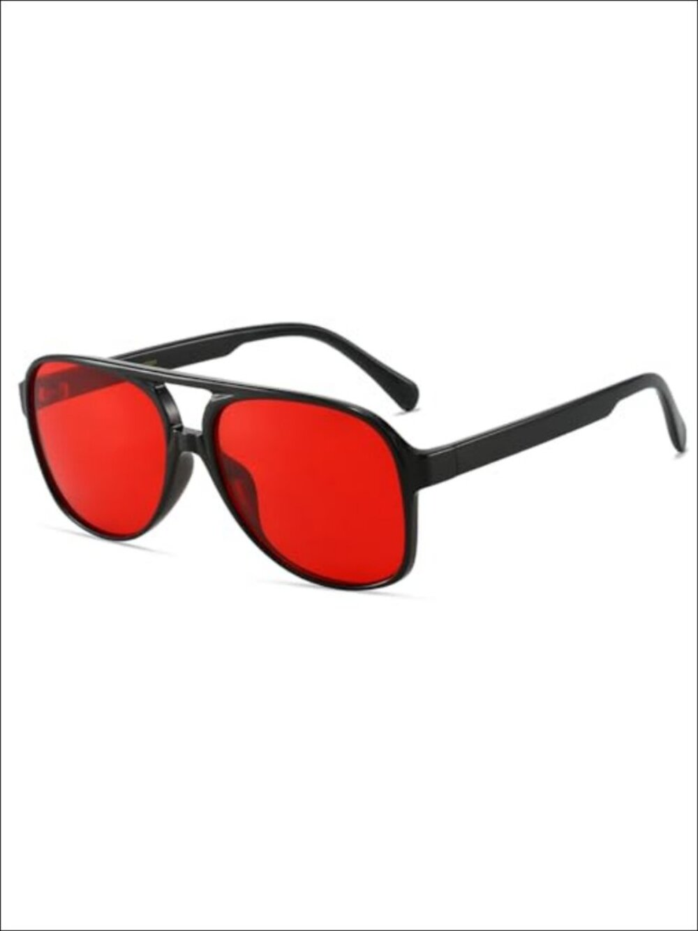 Retro 70s Large Square Aviator Sunglasses Gradient UV Protection Unisex